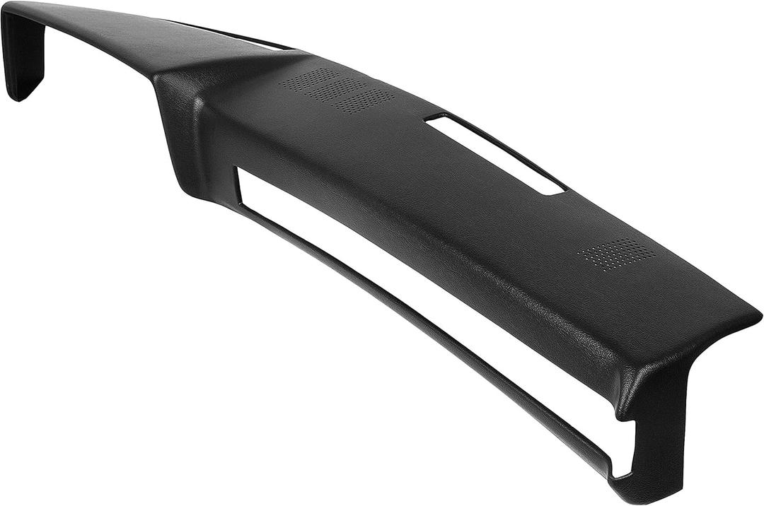 ECOTRIC Black Dashboard Cover Compatible with 1981-1991 Chevrolet GMC C/K/R/V Truck/SUV Pickup Car Interior Dash Pad Cap