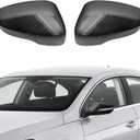 Rearview Mirror Cover Cap Compatible with VW Beetle 2012-2019, Jetta MK6 2011-2018Only for US Model with Turn Signal, Pair Side Door Mirror Housing Trim (Carbon Fiber)