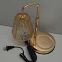 Candle Warmer Lamp with Timer  Dimmable Wax Warmer for Vintage Room Decor, Height Adjustable Candle Lamp for Mom, Birthday Gifts for Women,House Warming Gifts for New Home Decor with 2 Bulbs (Black)