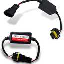 2 PCS H11 H8 H9 LED Warning Error Decoder, LED Anti Flicker Harness Canceller Decoder, Universal Radio Audio Canbus Error Free Filter, for Most Cars and Modification Repair Parts (Black)