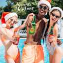 24 Pcs Xmas in July Beer Can Coolers Sleeves 12 Oz Can Covers Summer Can Holders Christmas July Party Decor for Christmas July Can Beverages Bottle Drink