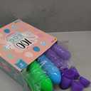 JOYIN 3.15" Easter Eggs, Large Fillable Plastic Eggs Empty Colorful Bright Eggshells with Hinge for Easter Hunt, Filling Treats, Party Favor, Basket Stuffers, Classroom Prize Supplies, 100PCS
