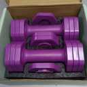 EQUIPRO Adjustable Dumbbell Set, 4 in 1 Free Weights Dumbbells Set for Women, Weights for Women at Home, 2lb 3lb 4lb 5lb with TPU Soft Rubber Handle for Home Gym Exercise Training