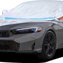 Car Cover Waterproof All Weather,Universal Fit Nissan Versa/350z/370z/240SX, Audi TT, Toyota 86/Celica, Subaru BRZ,Hyundai Accent, Porsche 718/Boxster etc. (S1-Fit Sedan-Length 164-175 inch, Silver&Blue)