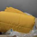 Bedsure Comforter Duvet Insert - Quilted Comforters King Size, All Season Duvet, GentleSoft Down Alternative Bedding, with 8 Tabs, Gifts for Women/Men, Mustard Yellow, King 90 x 102 Inches