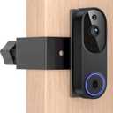 Anti-Theft Doorbell Camera Mount Compatible with Orbitell Video Doorbell, Anti-Blocks Motion Sensor, Adjustable Mounting Bracket Accessories for Houses, Apartments, Businesses, Rentals-Black