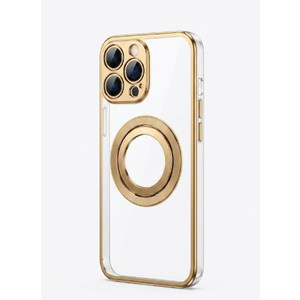 Misscase for iPhone 15 Magnetic Glitter Case Compatible with MagSafe,Full Protection Slim Shockproof Anti-Scratch Case with Camera Lens Protector Logo View Dust-Proof Net for Women Gold
