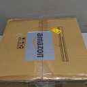 Farmhouse Semi Flush Mount Ceiling Light Fixture, 12.5 Inch 4-Light Rustic Ceiling Mount Light Fixtures, Round Brown Wood Finish Flush Mount Lights for Kitchen Bedroom Hallway Laundry Room