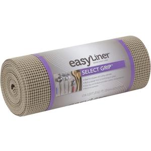Duck Non-Adhesive Shelf Liner Select Grip EasyLiner, 12-inch x 20 Feet, Taupe