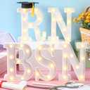 Rossesay RN BSN Graduation LED Marquee Light up Letters 2026 Graduation Party Decor for Nurse Grad Wall Table Decor Party Supplies