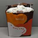 Bearhug Electric Blanket King Size 100" x 90", Dual Controller Heated Blanket, White Flower Patterns Faux Fur & Warm Sherpa, 10-Heat Levels & 1-12H Auto Off,ETL, Machine Washable