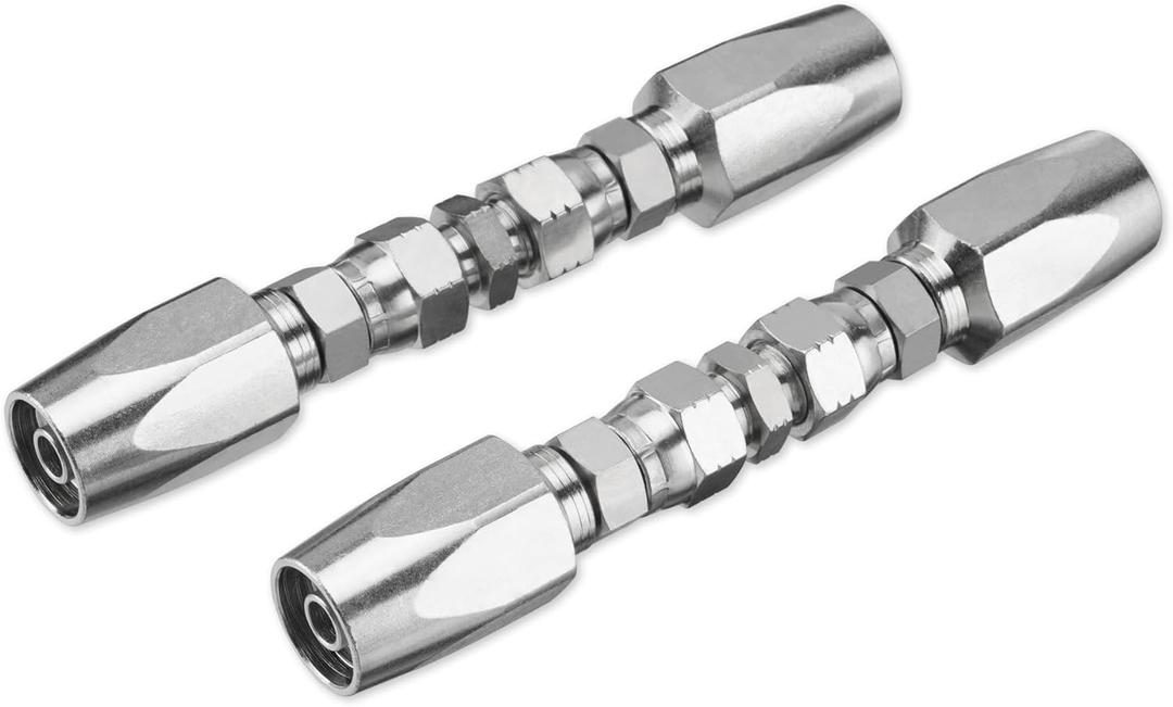 Hydraulic Hose Repair Kit, 1/4" Inner Diameter Reusable, 2 Pack