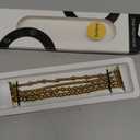 AIRSPO Gold Beaded Bracelets Compatible for Apple Watch Band 38mm 40mm 41mm 42mm 44mm 45mm Women, Fashion Handmade Dressy iPhone Watch Bands Elastic Strap for iWatch Series 11 10 9 SE 8 7 6 5 4 3 2 1