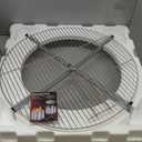 HGD 28" Smokeless Firepit with Stand & Grill Rack, Large Stainless Steel Wood Burning Fire Pit for Friends & Family Gatherings, Secondary Combustion Outdoor Patio Stove for Garden BBQ & Bonfire