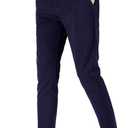 Plaid&Plain Men's Stretch Skinny Fit Casual Business Pants Ankle Dress Pants, Size 30Wx32L