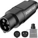 PowerTalk Tesla to J1772 Adapter-NACS to J1772 Adapter Charging(Max 50A 240V) Tesla Charger to J1772 EVs Compatible with Tesla Wall Connector/Destination/Mobile Charger(for J1772 EVs Only) (Black)