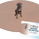 EZwhelp Reusable Dog Pee Pad, Washable Waterproof Mat for Dog Potty Training or Whelping Pad, Round, 60 Inch