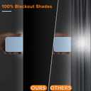Portable Blackout Curtains (157" x 57"), 100% Blackout Material for Baby Nursery, Bedroom, Dorm Room, or Travel Use