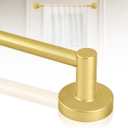Gold Magnetic Curtain Rod for Door: Magnet Curtain Rods for Classroom Whiteboard, Small Adjustable Magnetic Towel Bar, Tool-Free French Magnet Pole with Leather Protective Cover No Drilling 16-28"