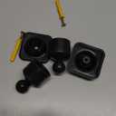 2 Sets Angled Shower Rod Mount for Sloped Walls Angled Wall Bracket for 25 mm Shower Bar Low Cost Solution (Black)