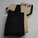 10L0L Golf Cart Seat Covers for Yamaha G2 G8 G9 G16 G19 G22 & Club Car DS Pre-2000 EZGO Marathon, Front Seat Cover, Washable Breathable Polyester Mesh Cloth, Warm in Winter & Cool in Summer (Black/Beige)