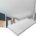 Art3d 2x4 ft Drop Ceiling Tiles 12-Pack, White, 3D Wall Panels with Semi-Cylinder Design for Interior Wall Decor, 24"x48"