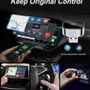 2026 Upgraded Wireless CarPlay Adapter& Android Auto Adapter, Mini&Stable CarPlay Wireless Dongle for iOS 10 Android 11 and Above(Black)