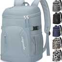 Capolo Cooler Backpack for Men Women Insulated Backpack Cooler Leak Proof | 26L Large Capacity,Bottle Opener,Thermal Bag, Soft Cooler Bag, Lunch Backpack, for Travel, Picnic, Hiking (Black 30Cans)