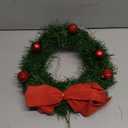 Festive Christmas Wreath for Car and Front Door Holiday Decoration and Bow for Outdoor and Vehicle Decor