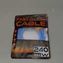 chubbycable Chubby 2.0 USB C 120W Fast Charging Cable Silicone Soft Durable USB C Cable Extra Thick Charger Cord Compatible with iPhone 17-15 Series iPad, Blue, USB-A to Type-C, 6.6FT