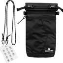 Faraday Bag for Phone, Signal Blocking Pouch, RFID Blocking Bag for Cell Phone & Key Fob, GPS WiFi Bluetooth Cellular Signal Shielding Case, Travel Privacy and Daily Data Protection Black