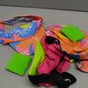 80s Womens Workout Costume,Adult 80s Outfit, Swimwear Suit for Halloween Cosplay, Couples Costume Set (X-Large)