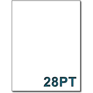 8.5x11 Backing Board (50 pieces) - Thick 28PT Cardboard with Solid White Core - Exceptional Photo & Art Backing/Product Packaging Chipboard for 8 1/2" x 11"