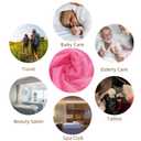 50PCS Massage Table Sheets Disposable Non Woven SPA Bed Cover Breathable Polypropylene Fabric 31" x 70" Thin, Not Waterproof Pink
