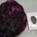Topcosplay Women's Wig Halloween Costume Cosplay Purple Wigs with Braid (Purple mixed Red)