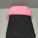 Tadpoles Quilted Stroller & Car Seat Cover - Black & Pink | 27" x 20" x 2" | Made of 100% Super Soft Microfiber Polyester | Warm, Gentle & Durable | Ideal for Use as a Stroller Cover & Car Seat Cover