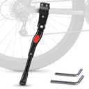 Adjustable Bike Kickstand for Adult Bike Fits 22" 24" 26" Wheels, Aluminum Alloy, Easy to Install, Non-Slip Foot for Stability on Mountain, Road, Hybrid, Commuter Bikes, Daily & Long-Distance Rides