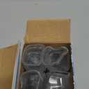 Ansible 24 Pcs Chair Leg Floor Protectors Square, Silicone Felt Furniture Leg Pads Caps Covers for Hardwood Floors (Fit:1-1/16" to 1-5/8") (Clear)