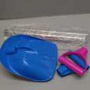 1 Pc Kids Snow Shovel with D Grip Handle Plastic Snow Shovel with Stainless Steel Handle 23.6 Inch for Boys Girls Outdoor Yard Garden Driveways Emergencies Removal Blue