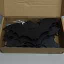 12Pcs Halloween Bats,Hanging Bats with Auto Light Sensor, Light Up Scary 3D Bat Wall Decor, Spooky Flying Bats Halloween Decorations Outdoor for Trees Yard Garage