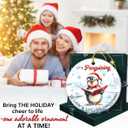 Penguin Christmas Ornament 2025 - Cute Penguin Gifts for Women Men, Animal Ornament for Friends Boys Girls, Ceramic Christmas Ornaments for Tree Decor - Holiday Keepsake & Xmas Gift Exchange Idea