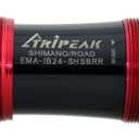 TRiPEAK Bottom Bracket BSA/ITA/C60/CR1/T47, with Steel Bearings for 24mm Shimano Hollowtech II Road/MTB Cranksets, Threaded BB Compatible with Trek, Giant, Specialized, Canyon, Campagnolo Frame