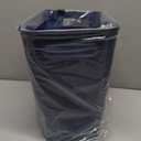 UUJOLY Plastic Small Trash Can Wastebasket, Garbage Container Basket for Bathrooms, Laundry Room, Kitchens, Offices, Kids Rooms, Dorms, 3.5 Gallon, Navy Blue