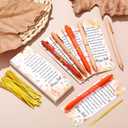 48 Set Thanksgiving Thank You Gifts Set Happy Fall Ballpoint Pens Bulk Fall Party Favors Gifts Pens with Autumn Greeting Cards for Employee Coworker Office Supplies