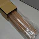 LazBlinds No Tools No Drill Cordless Bamboo Roman Shades, Light Filtering Window Treatment, Roll Up Bamboo Blinds for Window 31'' W x 64'' H, Ceylon Light Russet