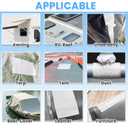 Tikfoam Waterproof Repair Tape for Fabric, Awning, RV Roof, Underbelly, Tarp, Tent, Sail and Boat Cover Outdoor Repair Patch, Heavy Duty, UVproof, Multipurpose White