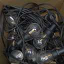 luckystyle 100FT LED Outdoor String Lights with Remote, 35+ 1 Shatterproof Bulbs Waterproof and Dimmable Patio Lights for Porch, Garden, Backyard, Deck, Balcony, 2700K Hanging Lighting (Warm White-2700K)