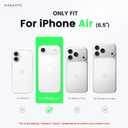 ORNARTO Vortuxe for iPhone Air Case 6.5" | 2X MIL-STD Protection | Camera Control Button | Compatible with MagSafe | Sleek Aesthetic Liquid Silicone Phone Cover for iPhone 17 Air 2025 | Latte