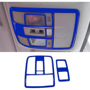 Auto Accessories Fit for Mazda CX-5 2017-2022Roof Light Housing Bezel Trim (Blue) ABS 2 PCS