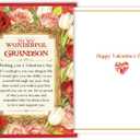 2 x Valentines Day Card for Grandson, Valentine's day Gifts for Grandson (BT-151)